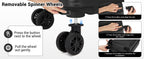 KONO hand luggage case with removable wheels, 40x30x20 cm without castors, ABS + PC for Ryanair, EasyJet & Eurowings