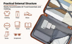 Kono 20/24/28 Inch Large ABS+PC Hardshell Suitcase - 4 Spinner Wheel Lightweight Check-In Luggage with TSA Lock