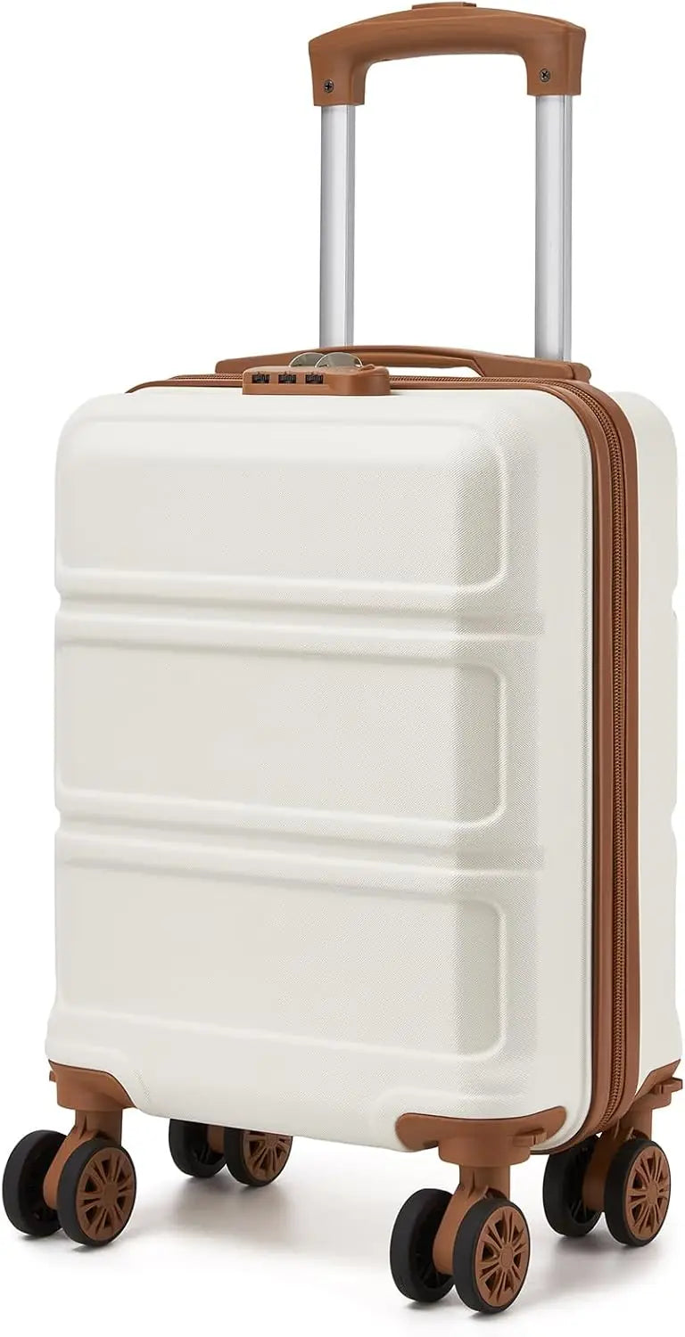 KONO hand luggage case with removable wheels, 40x30x20 cm without castors, ABS + PC for Ryanair, EasyJet & Eurowings