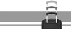 KONO hand luggage case with removable wheels, 40x30x20 cm without castors, ABS + PC for Ryanair, EasyJet & Eurowings