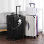 Multifunction Spinner Luggage with USB Charging Port and Cup Holder Aluminum Frame Hard Equipment Suitcase Luggage