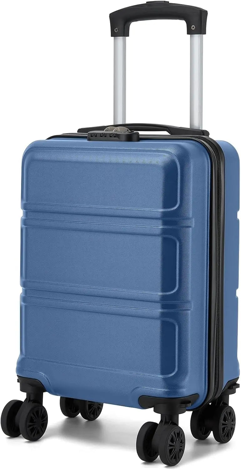 KONO hand luggage case with removable wheels, 40x30x20 cm without castors, ABS + PC for Ryanair, EasyJet & Eurowings