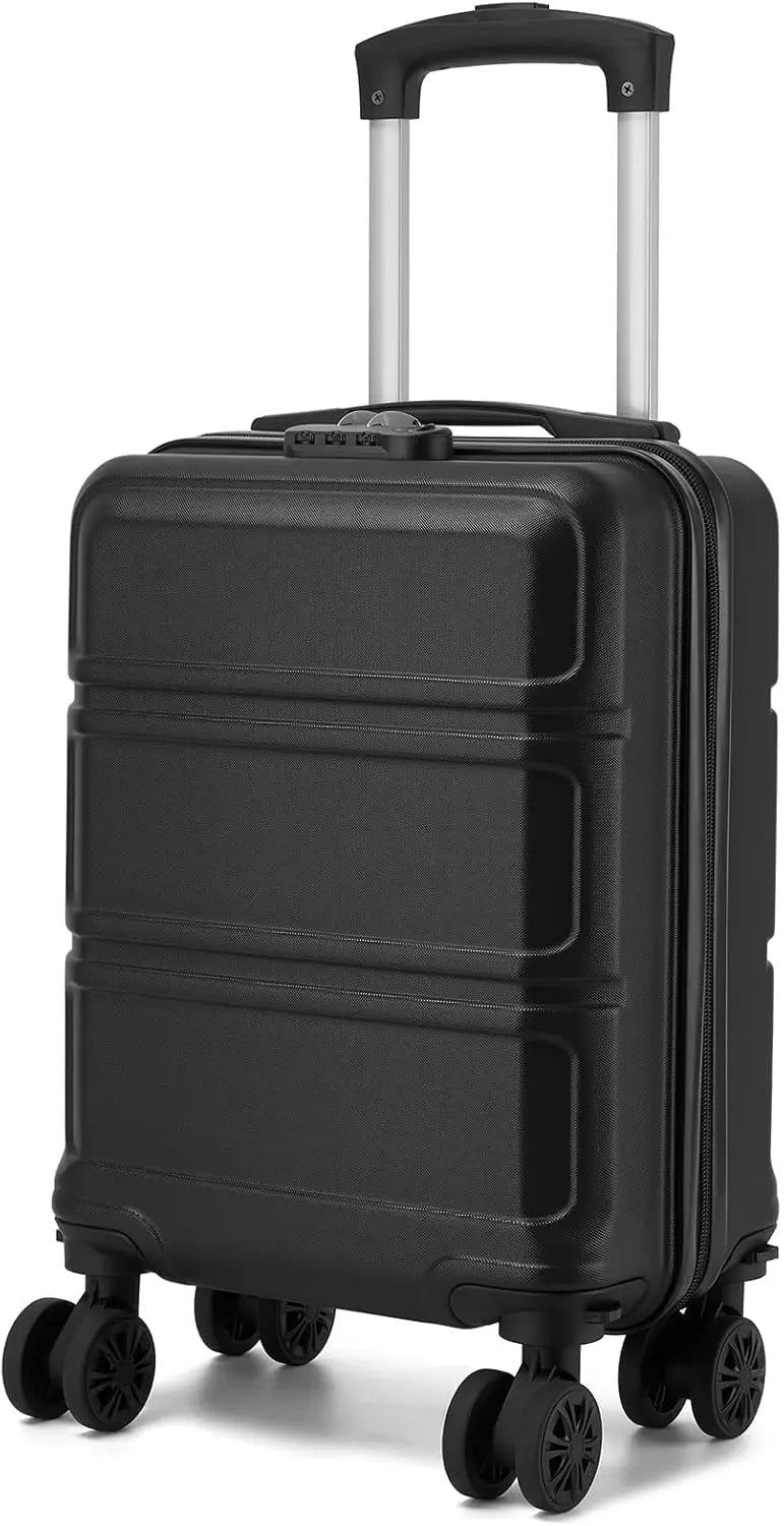 KONO hand luggage case with removable wheels, 40x30x20 cm without castors, ABS + PC for Ryanair, EasyJet & Eurowings