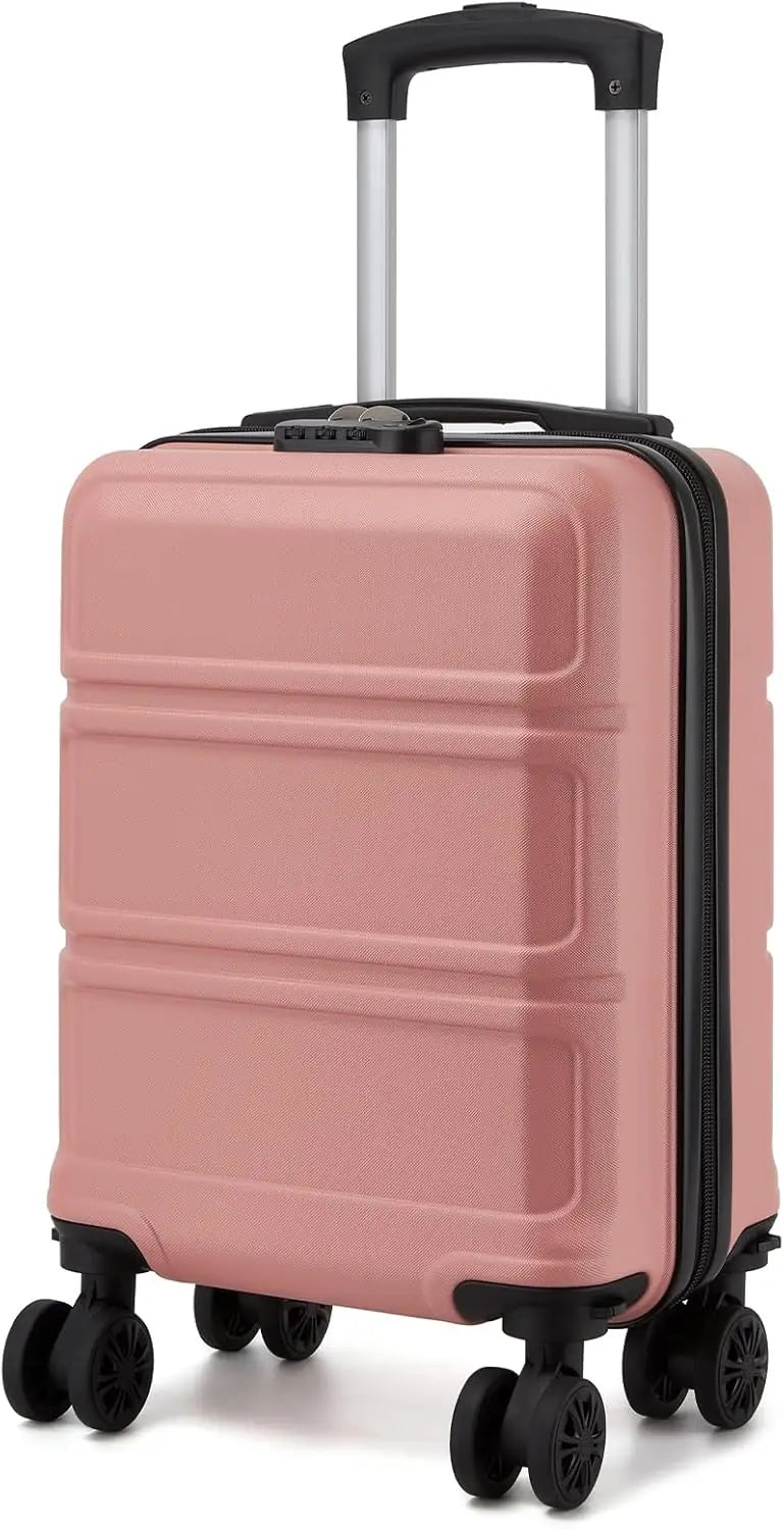 KONO hand luggage case with removable wheels, 40x30x20 cm without castors, ABS + PC for Ryanair, EasyJet & Eurowings