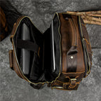 Newsbirds men's leather backpack retro luxury fashion style bagpack travel bag backpack school bag for man leather daypack men