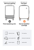 Mixi Patent Design Aluminum Frame Suitcase Carry On Rolling Luggage Beautiful Boarding Cabin 18 20 24 Inch M9260