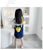 Lovely Children's Strawberry Crossbody Bags Cute Baby Accessories Mini Shoulder Bag Fashion PU Leather Girls Rivet Coin Purse