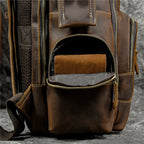 Newsbirds men's leather backpack retro luxury fashion style bagpack travel bag backpack school bag for man leather daypack men