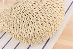Yogodlns Handmade Half-Round Rattan Woven Straw Bag Summer Women Messenger Crossbody Bags Girls Small Beach Handbag New