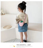 Lovely Children's Strawberry Crossbody Bags Cute Baby Accessories Mini Shoulder Bag Fashion PU Leather Girls Rivet Coin Purse