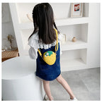 Lovely Children's Strawberry Crossbody Bags Cute Baby Accessories Mini Shoulder Bag Fashion PU Leather Girls Rivet Coin Purse