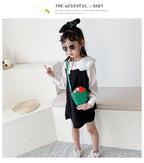 Lovely Children's Strawberry Crossbody Bags Cute Baby Accessories Mini Shoulder Bag Fashion PU Leather Girls Rivet Coin Purse