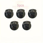 5Pcs Women's Lock Clasp - DIY Craft Hand Bags Clasp - Metal Snap Clasp Locks - Wallet Fasteners - Wallet Buckle