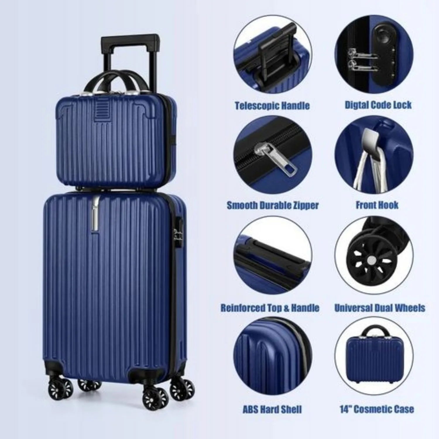 2-Piece Hardshell Spinner Luggage Set