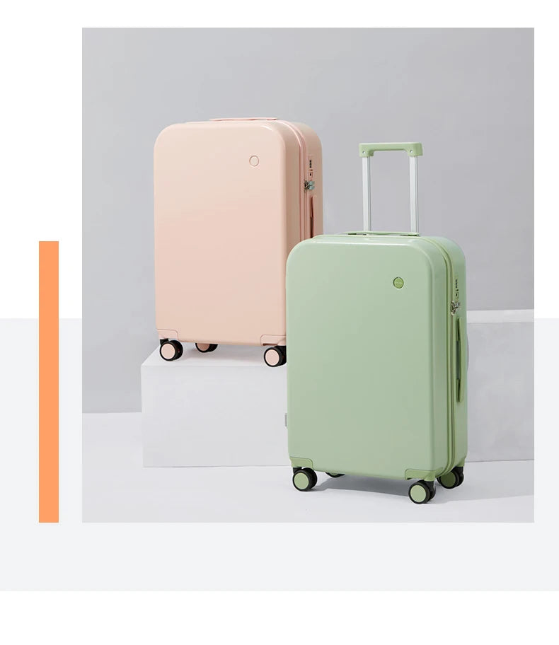Mixi Puristic Design Travel Luggage Rolling Wheel Hardside Women Suitcase Men Trolley Case 16 20 Carry On/Big 22 24 26 28 Inch