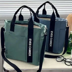 New Casual Tote Large Capacity Shoulder Bag Nylon Waterproof Canvas Handbag Simple Fashion Messenger Bags For Schoolgirl