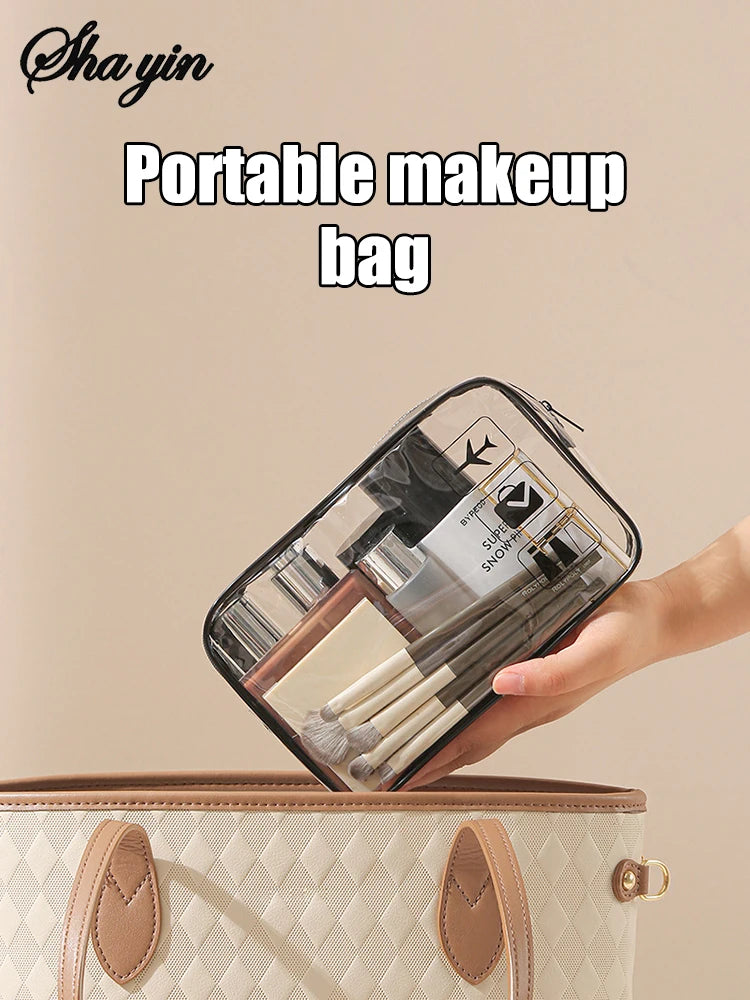 Transparent makeup / toiletry bag