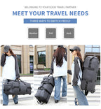 Travel Bag, Large Capacity Handbag, Portable Outdoor Carry-On Luggage, Wheeled Travel Bag, Convenient and Practical Unisex Travel Bag