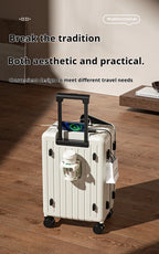 New Front Open Suitcase Hut Trolley Box 20/24/26 Inch High Quality Frame Large Capacity Suitcase Men's Ladies' Travel Case