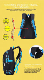 Waterproof Lightweight School Backpack for Kids 6-12 Years Durable Large Capacity Student Bookbag Boys Girls254