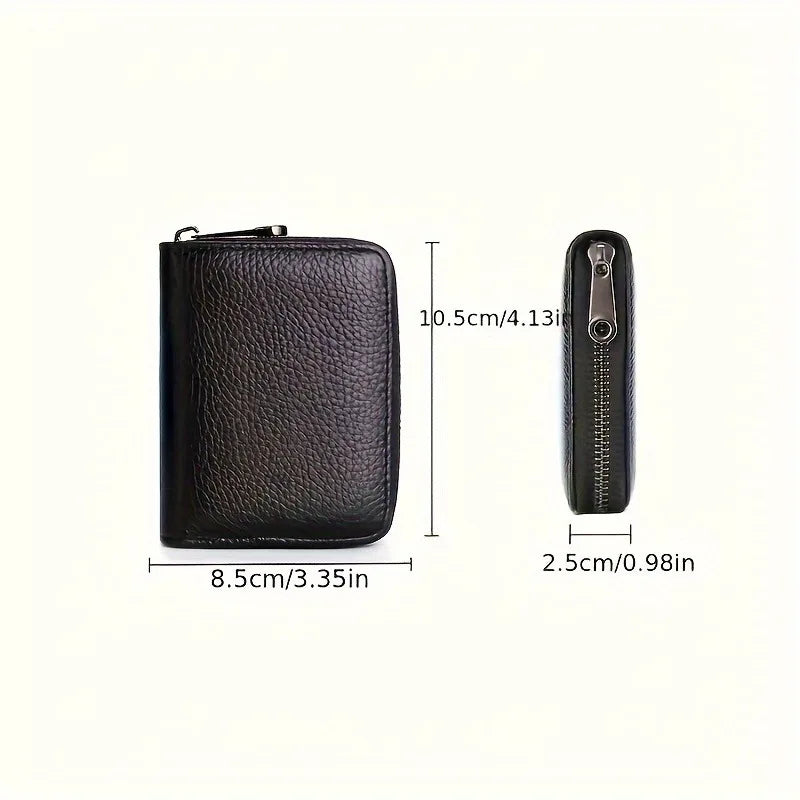 Ultra-Thin RFID Zipper Wallet