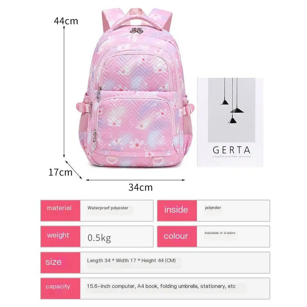 6-12 Kids Backpack Rumini Miraa Zoeyy HUNTR/rX 2026 Print Cartoon School Bag Large Capacity Student Travel Backpacks