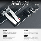 3-Piece Luggage Set with Spinner Wheels and TSA Lock (20/24/28)