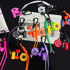 2025 HOT! Fitness Keychain Gym Barbell Key chain Weightlifting Keyring Silicone Weight Plate Gym Gifts Workout Gifts Bag gift
