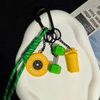 2025 HOT! Fitness Keychain Gym Barbell Key chain Weightlifting Keyring Silicone Weight Plate Gym Gifts Workout Gifts Bag gift