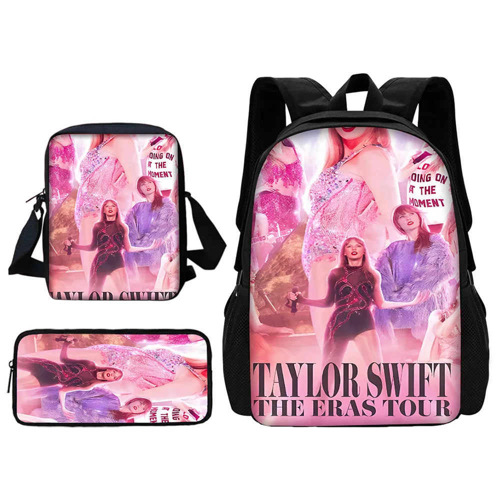 Singer Child T-Taylors School Backpack With Shoulder Bag Pencil Bags School Bags for Boys S-Swifts Girls Best Gift