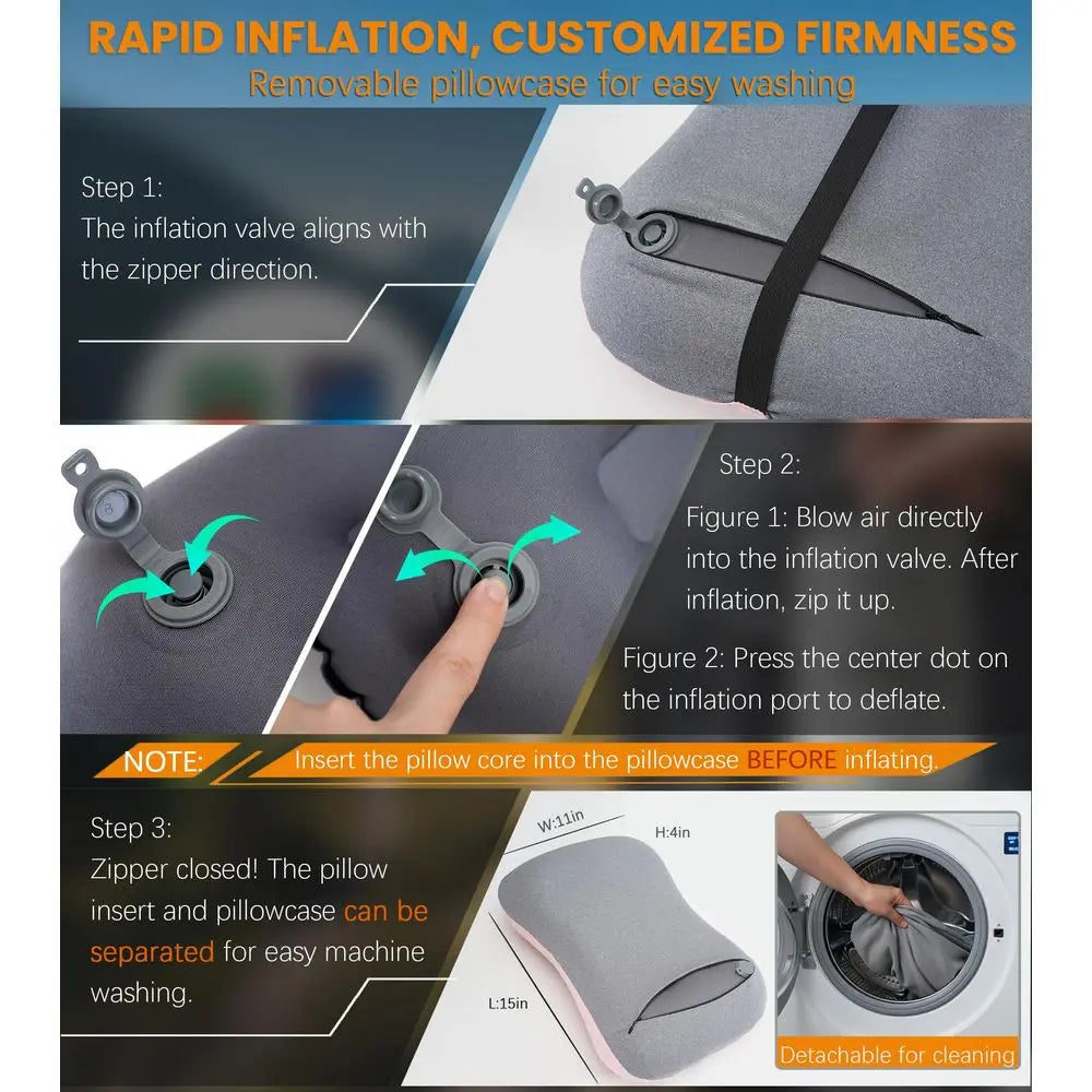 Inflatable Neck Pillow (2-Pack)