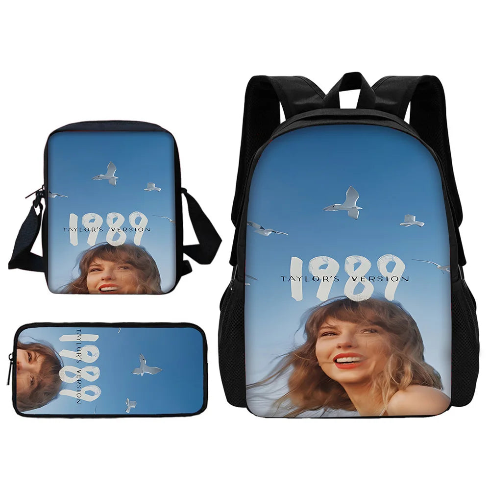 Singer Child T-Taylors School Backpack With Shoulder Bag Pencil Bags School Bags for Boys S-Swifts Girls Best Gift