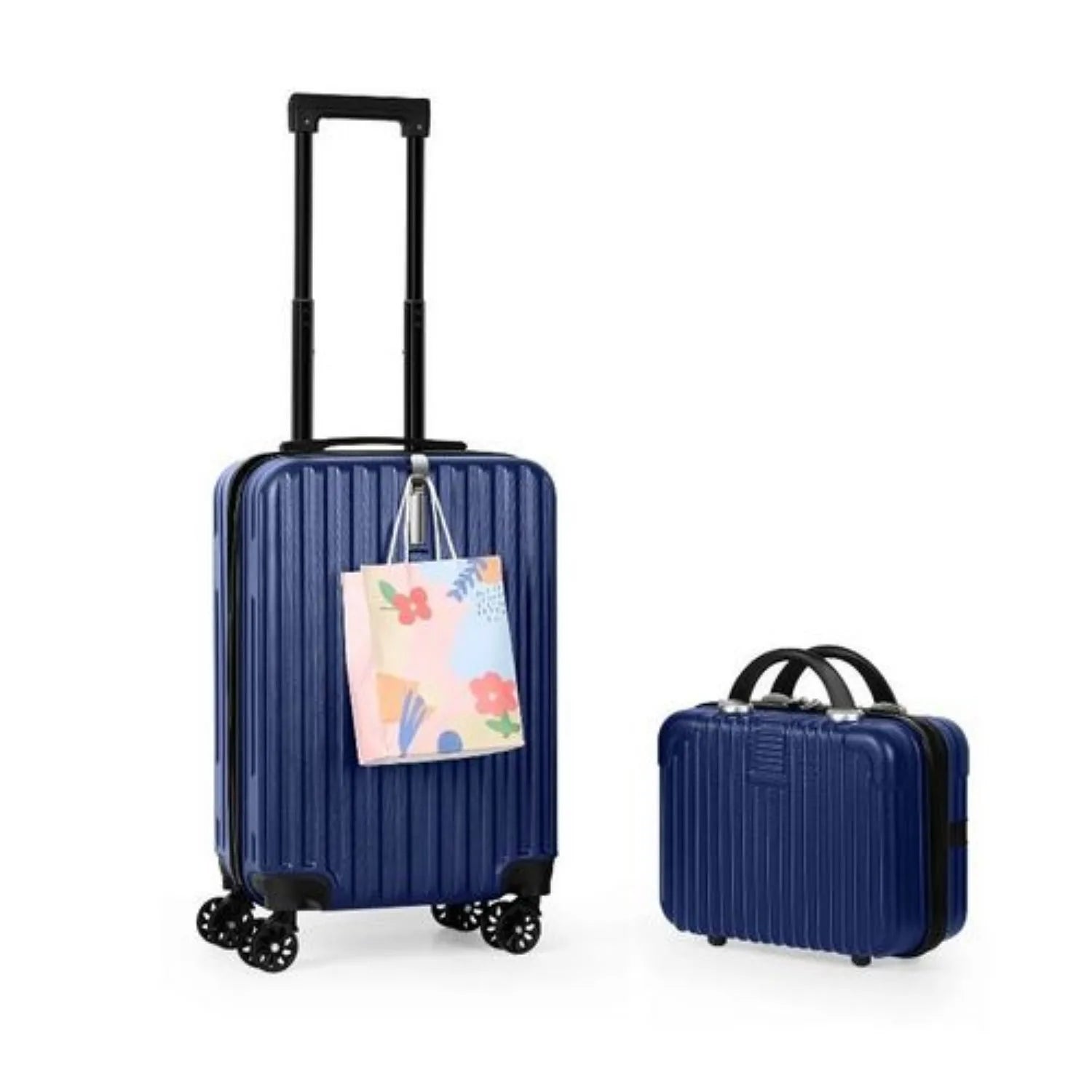 2-Piece Hardshell Luggage Set (20"+14") with Spinners and TSA Lock