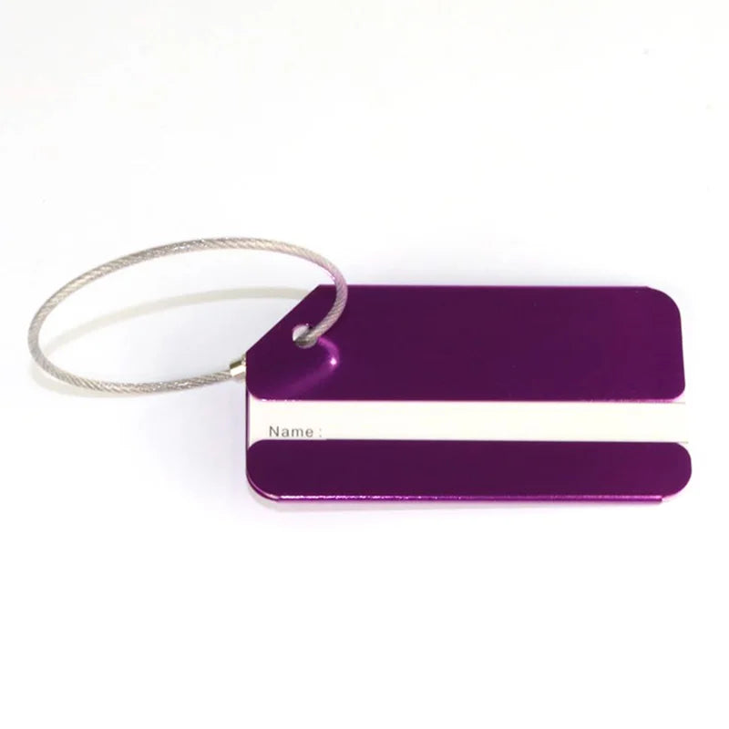 Aluminum Alloy Travel Luggage Tags Suitcase Bag Labels Travel ID Bag Tag Airlines Baggage Labels Card Unisex Travel Accessories
