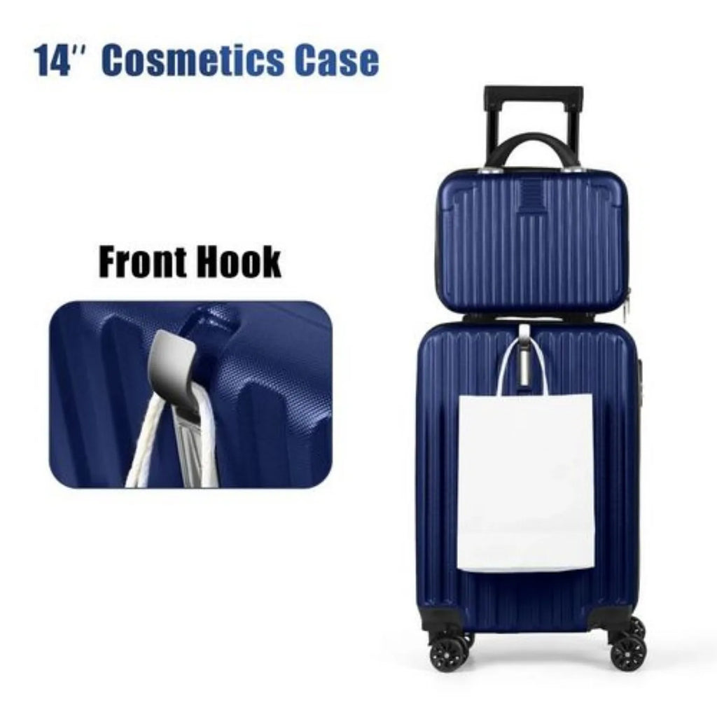 2-Piece Hardshell Luggage Set (20"+14") with Spinners and TSA Lock
