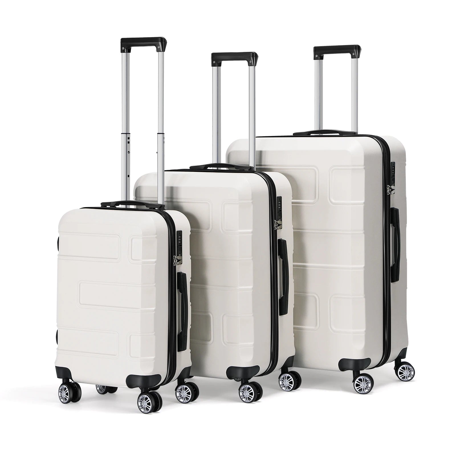 3-Piece Luggage Set with Spinner Wheels and TSA Lock (20/24/28)