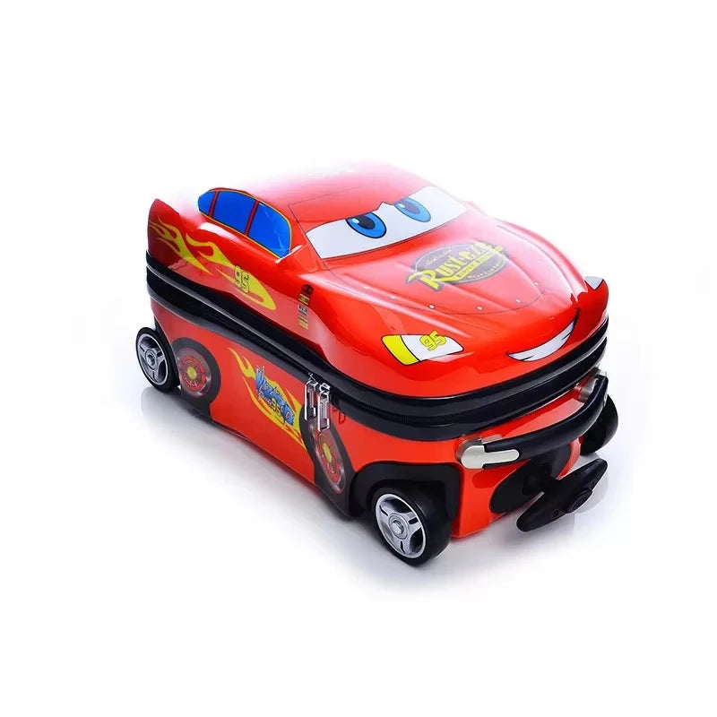 Anime Supercar Child Boy Girl Toys Trolley Suitcase cute cartoon Children's luggage Wheel Suitcase Travel Children's Suitcase