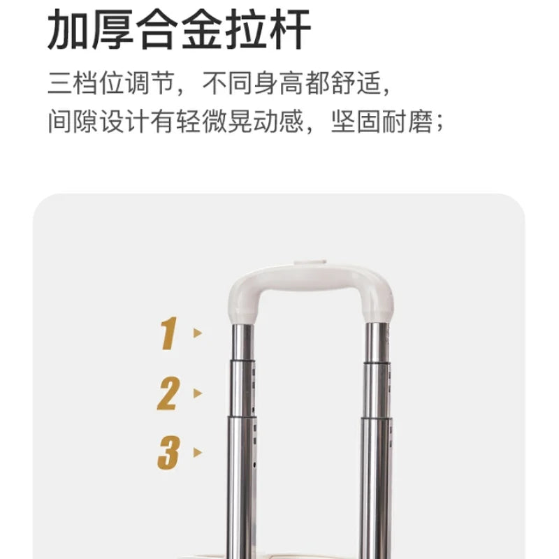 Small fresh 18 "airline cute trolley box passcode box travel luggage-free suitcase for men and women