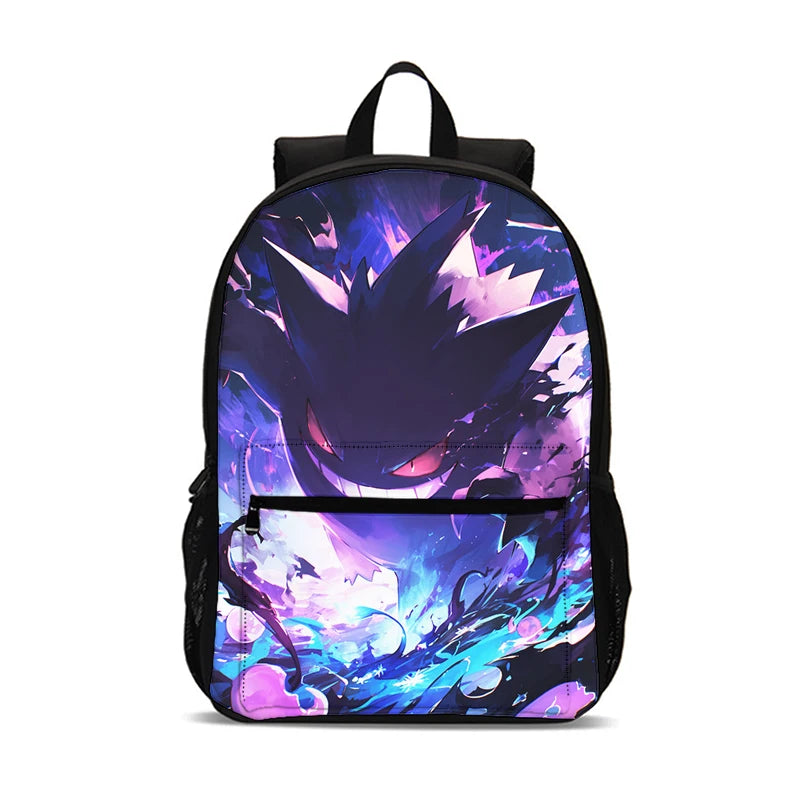 Cartoon G-Gengars Backpack Schoolbag Boys Girls Camping Backpack Lightening Zipper Anime Rucksack for Boys Girls Best Gift