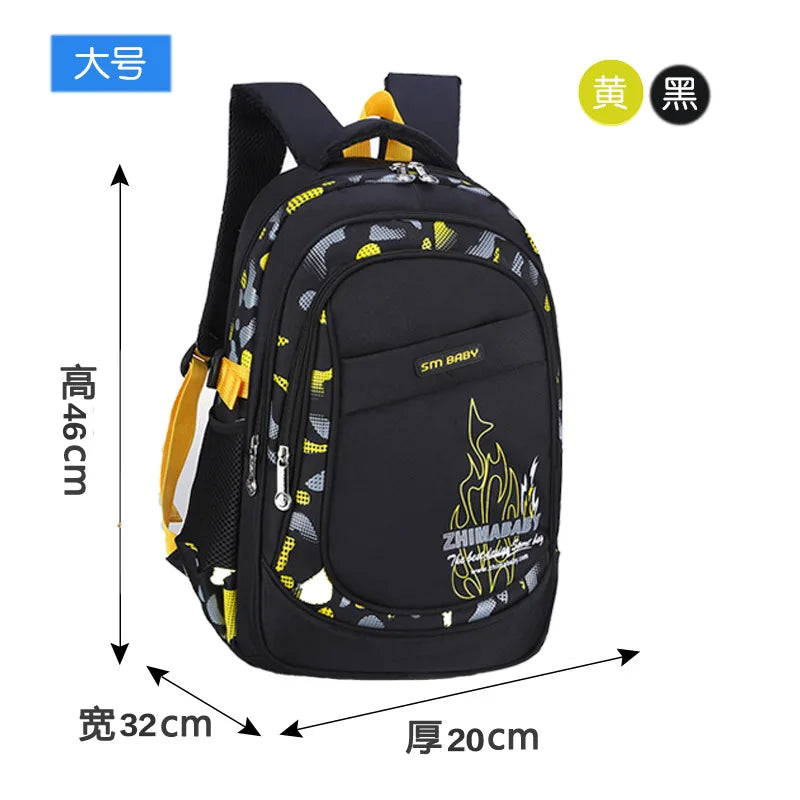 Waterproof Lightweight School Backpack for Kids 6-12 Years Durable Large Capacity Student Bookbag Boys Girls254