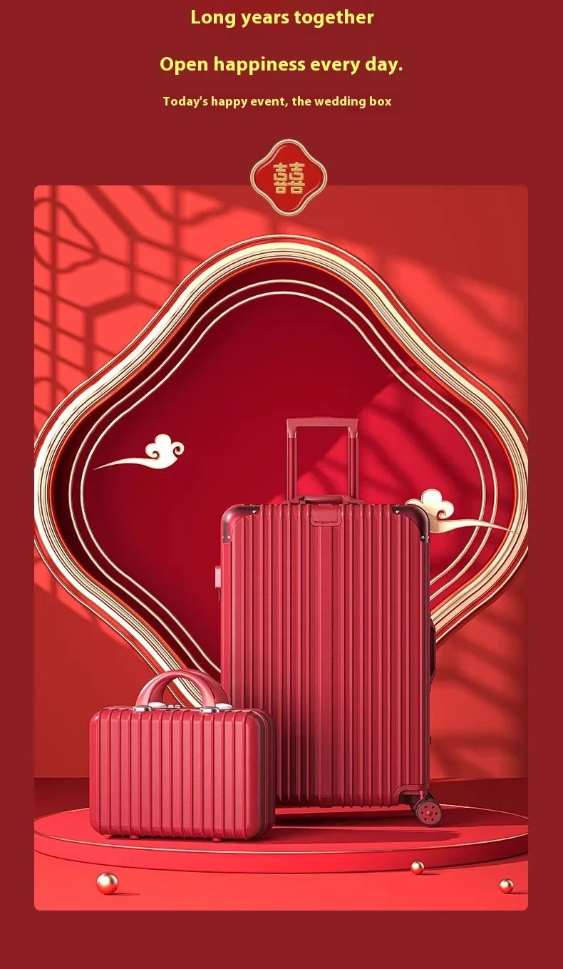 Suitcase Travel Suitcase Fashion Enterprise Suitcase Compact 20-28-inch Lightweight Carrier Roller Suitcase Makeup Box Set