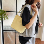 Summer new simple nylon underarm bag Korean niche design alphabet embroidery portable commuter bucket bag