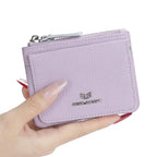 Royal Bagger Genuine Leather Women's Coin Purse Woman card holder wallet RFID Blocking Small Wallet Casual Zipper Change Pouch