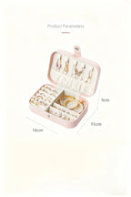 Travel Jewelry Case,Small Jewelry Box,Portable Travel Jewellery Box Trays Organizer Display Storage Case for Rings and Earrings