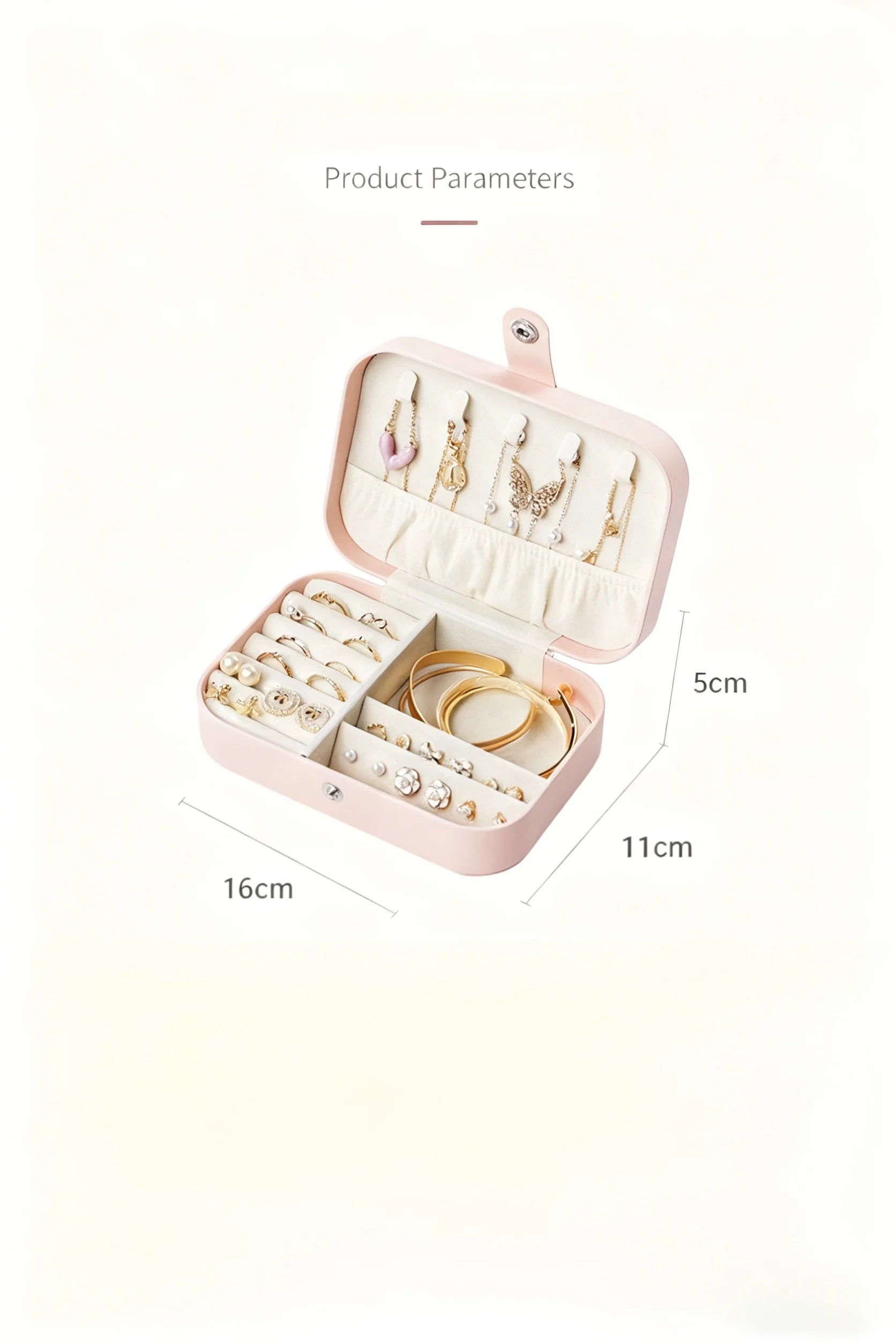 Travel Jewelry Case,Small Jewelry Box,Portable Travel Jewellery Box Trays Organizer Display Storage Case for Rings and Earrings