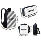 Cute Potdemiel Child School Backpack with Lunch Bags ,Pencil Bags ,School Bags for Boys Girls S-Sponge-BobS Best Gift