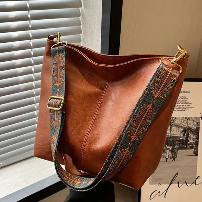Women's Fashionable Solid Color Tote Bag, Casual Versatile Zipper Shoulder Bag for Daily Used, Trendy All-match Commuter Bag