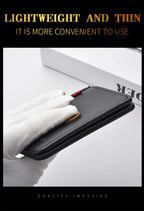 1Pc New Ultra-thin Mini Soft PU Leather Credit Card Wallet Holder Short Vertical High Quality Men's Wallet