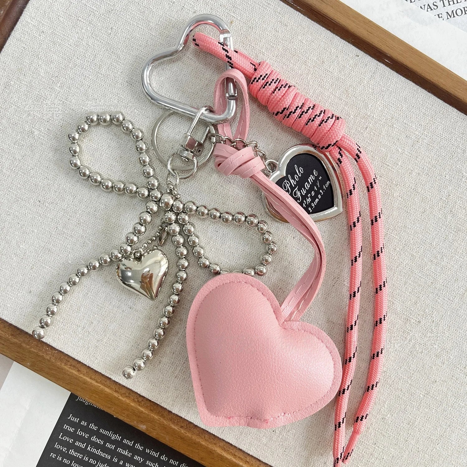 Heart Tassel Pendant Handmade Keychain