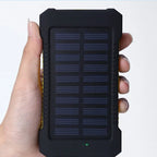 Lenovo 500000mAh Solar Power Bank Waterproof Outdoor Dual USB Ports Portable Solar Phone Charger Powerbank for Camping Travel